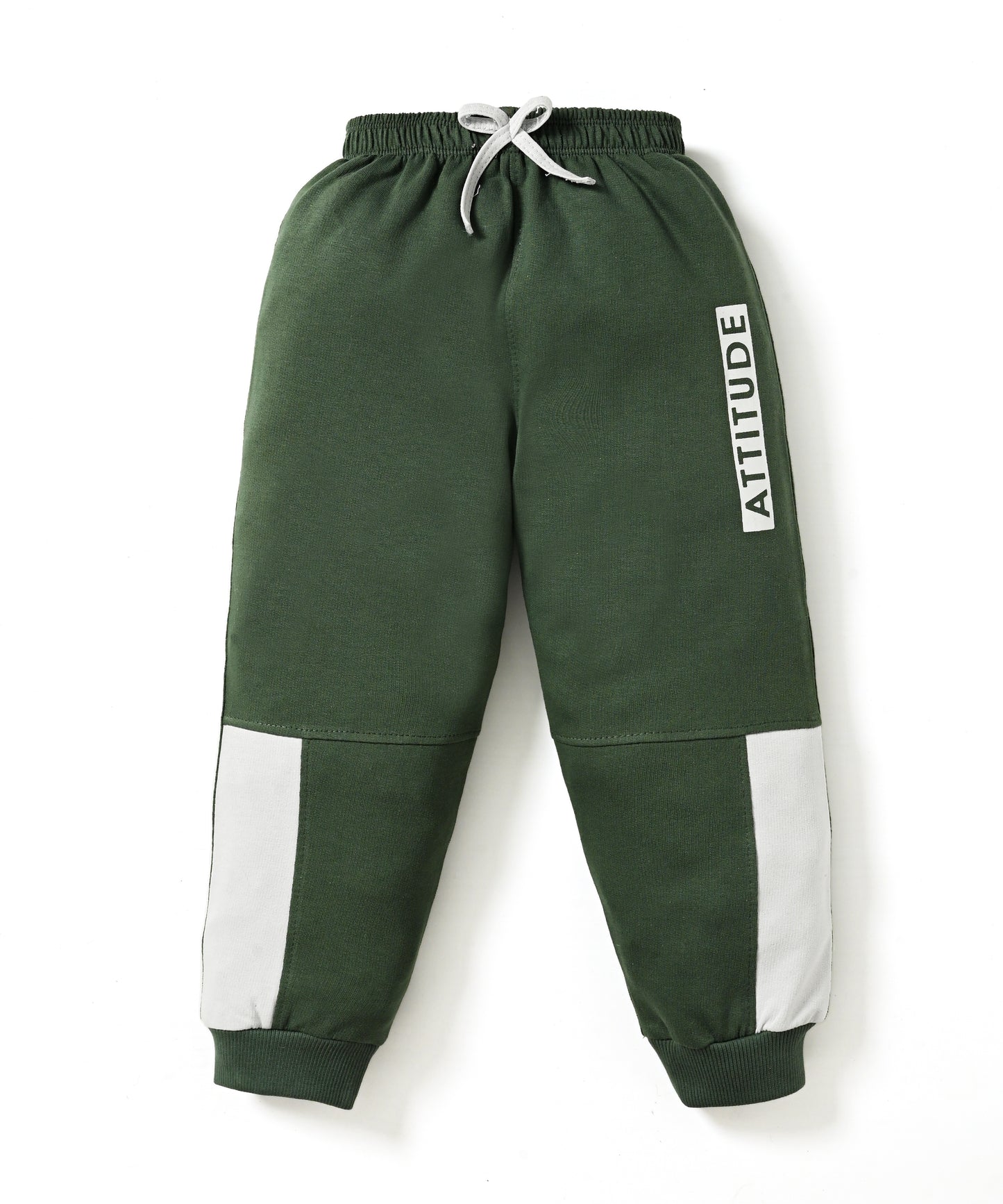 Focus Raglan Full Sleeves Sweatshirt and Joggers Set | Green