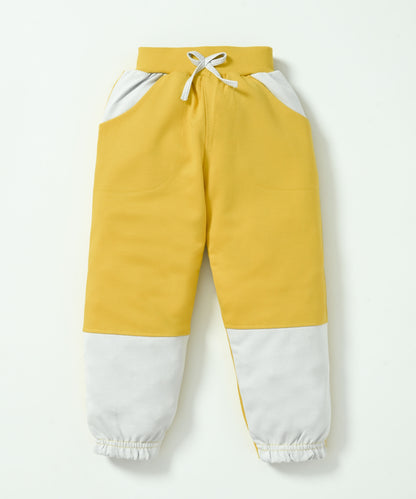 Fuel Mario Full Sleeves Hooded Sweatshirt with Pocket and Joggers Set | Yellow