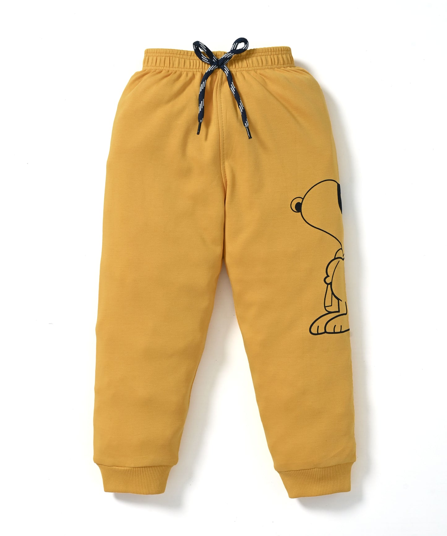 Critic Snoopy Full Sleeves Sweatshirt and Joggers Set | Yellow