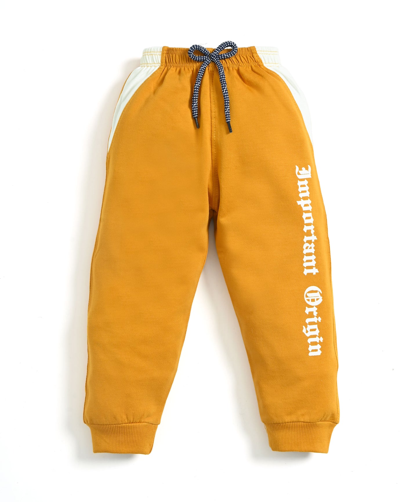 Never Origin Raglan Full Sleeves Sweatshirt & Joggers Set | Yellow