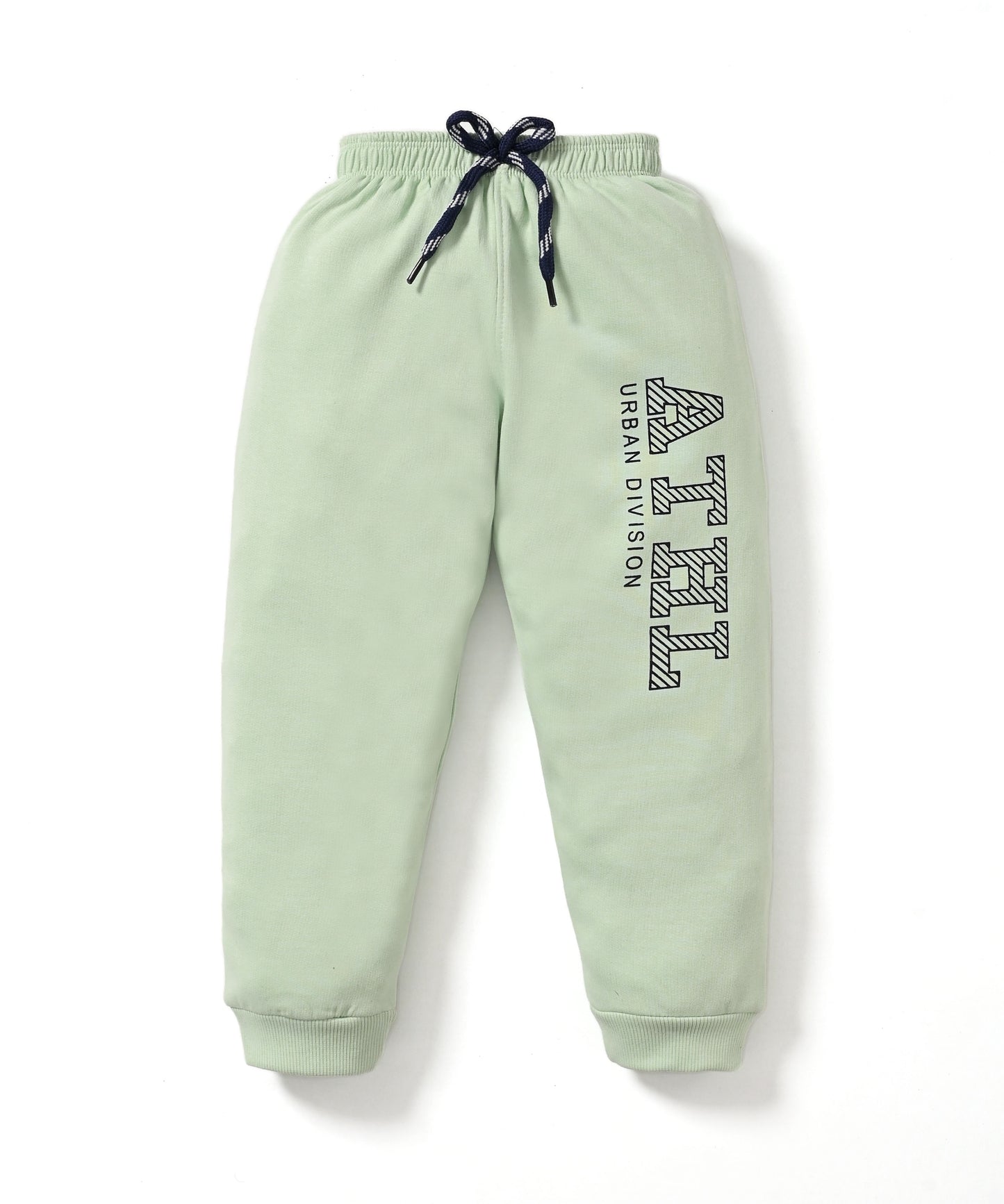 Break Your Limit Full Sleeves Fleece Sweatshirt and Joggers Set | Green