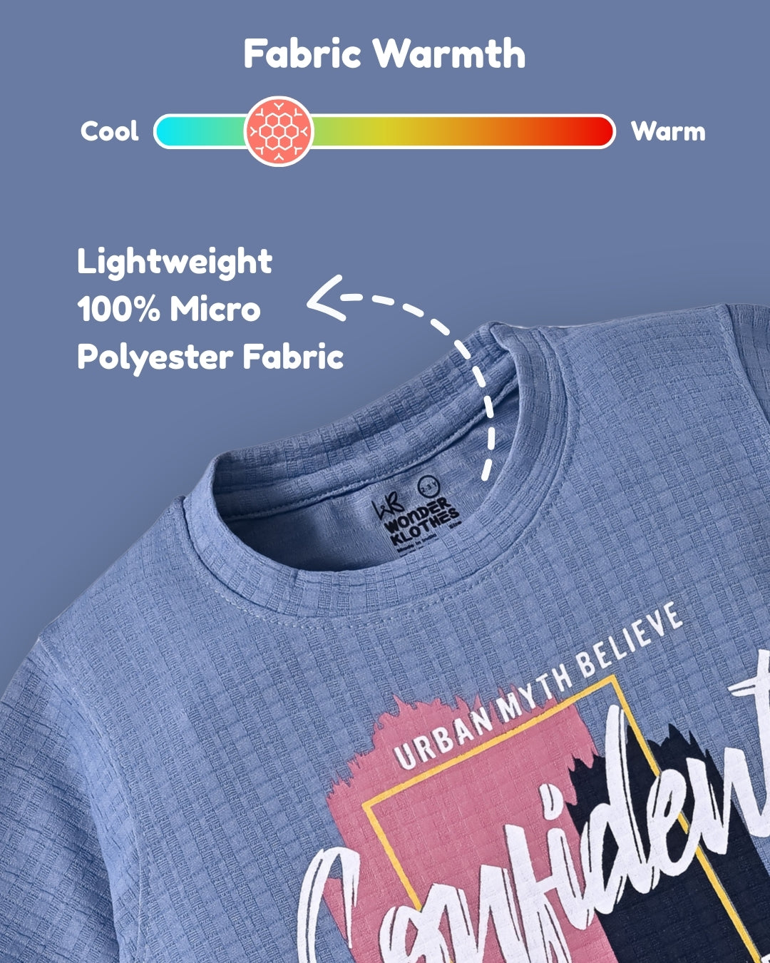 Confident Half Sleeves T-Shirt & Shorts Set | Blue