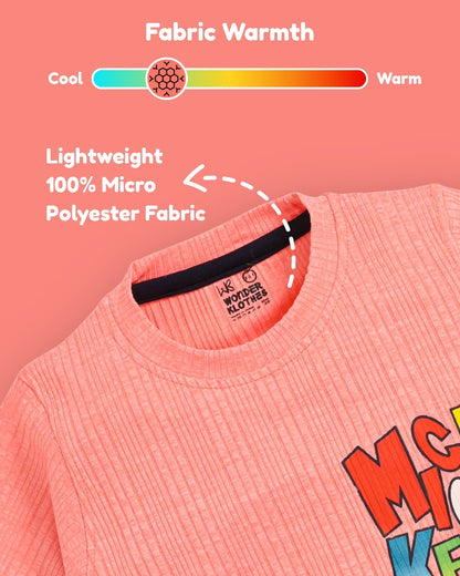 Mickey Half Sleeves T-Shirt & Shorts Set | Pink