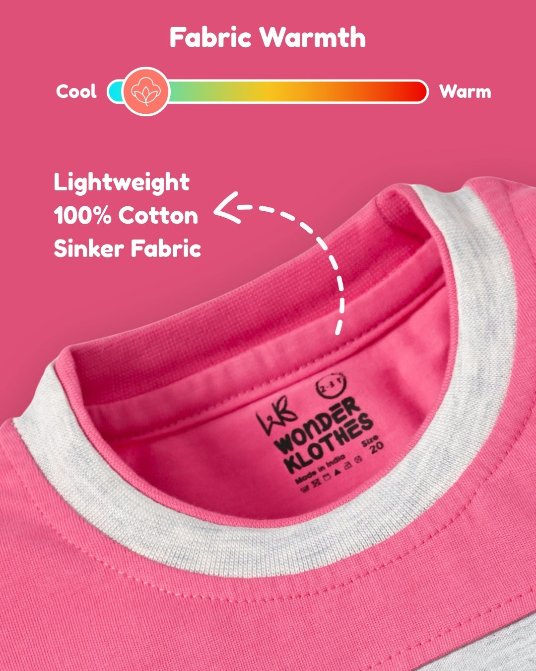 Hello Mickey Half Sleeves T-Shirt & Shorts Set | Pink