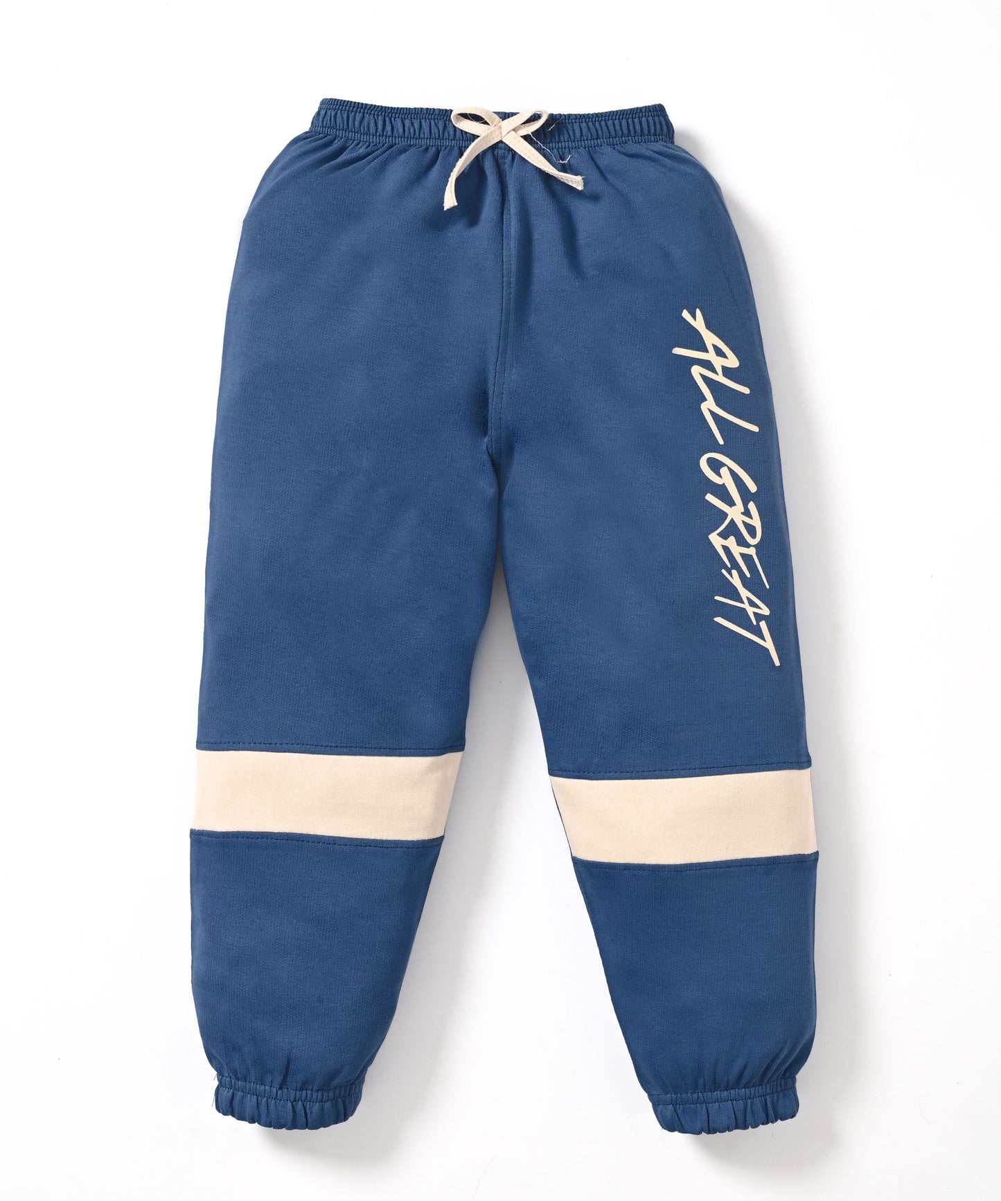 Boba Bear Full Sleeves Hooded Sweatshirt and Joggers Set | Blue