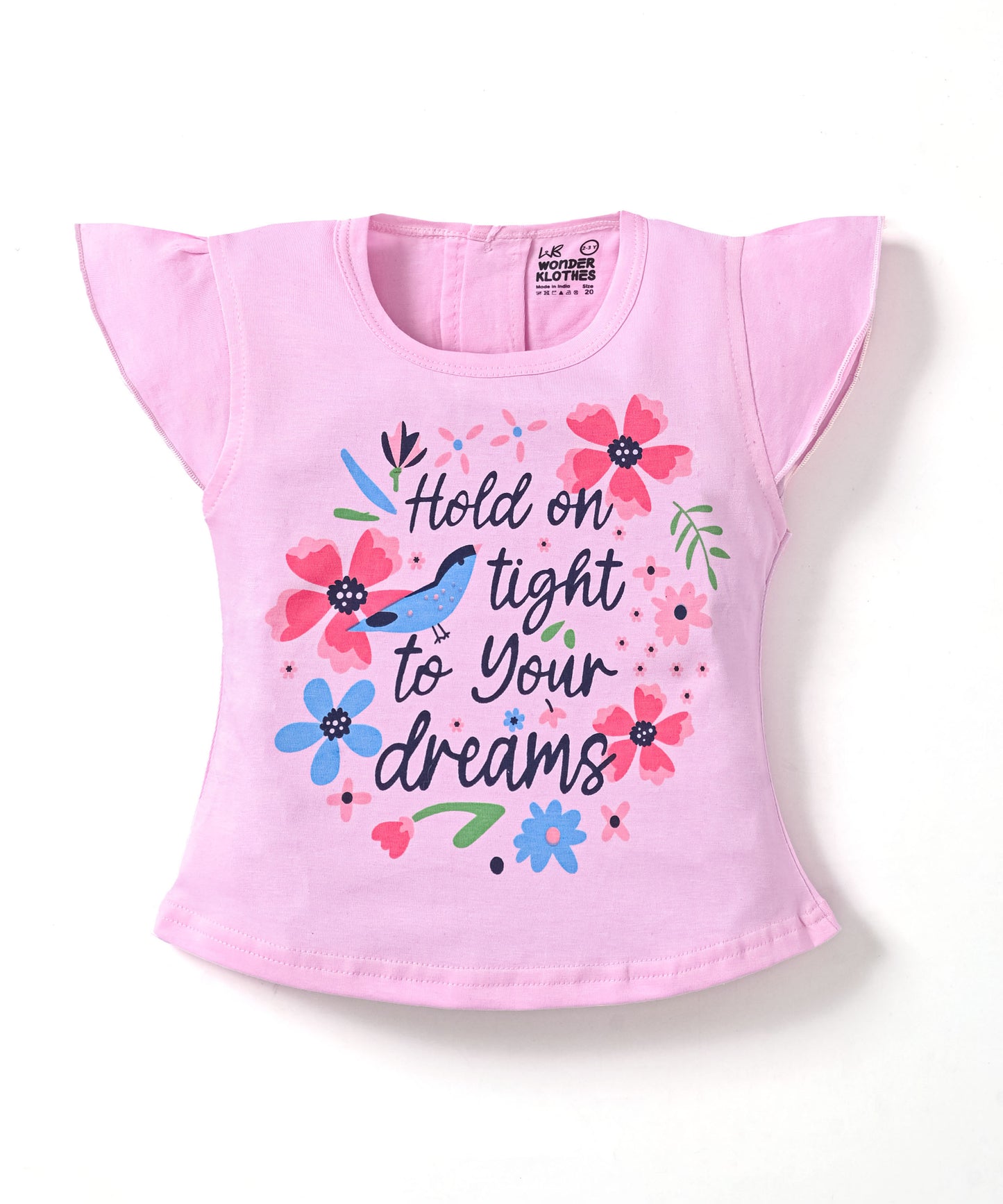 Floral Dreams Short Sleeves Top & Skirt Set | Pink