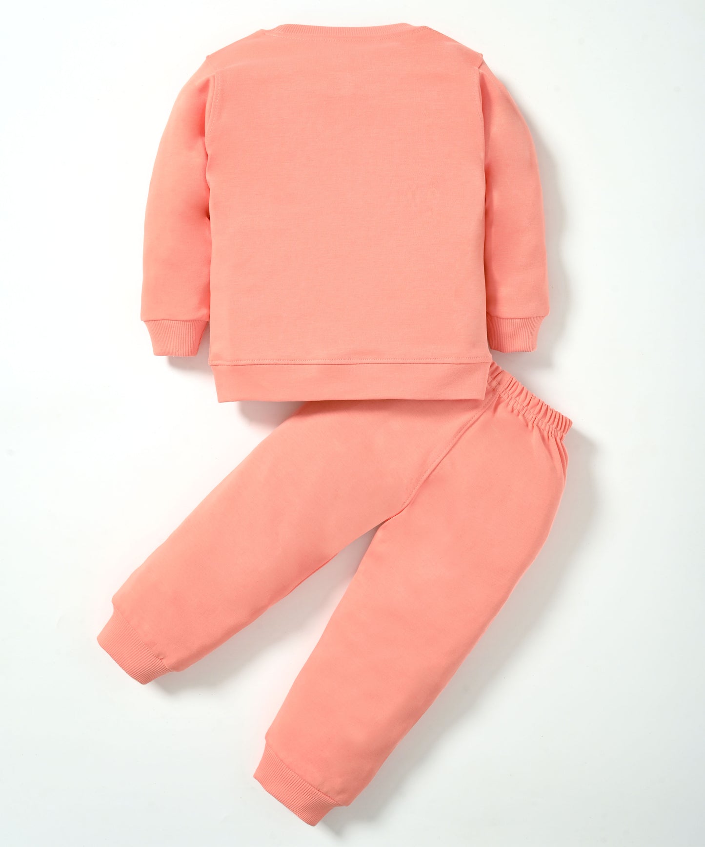 Good Morning Tom & Jerry Full Sleeves Sweatshirt and Joggers Set | Orange