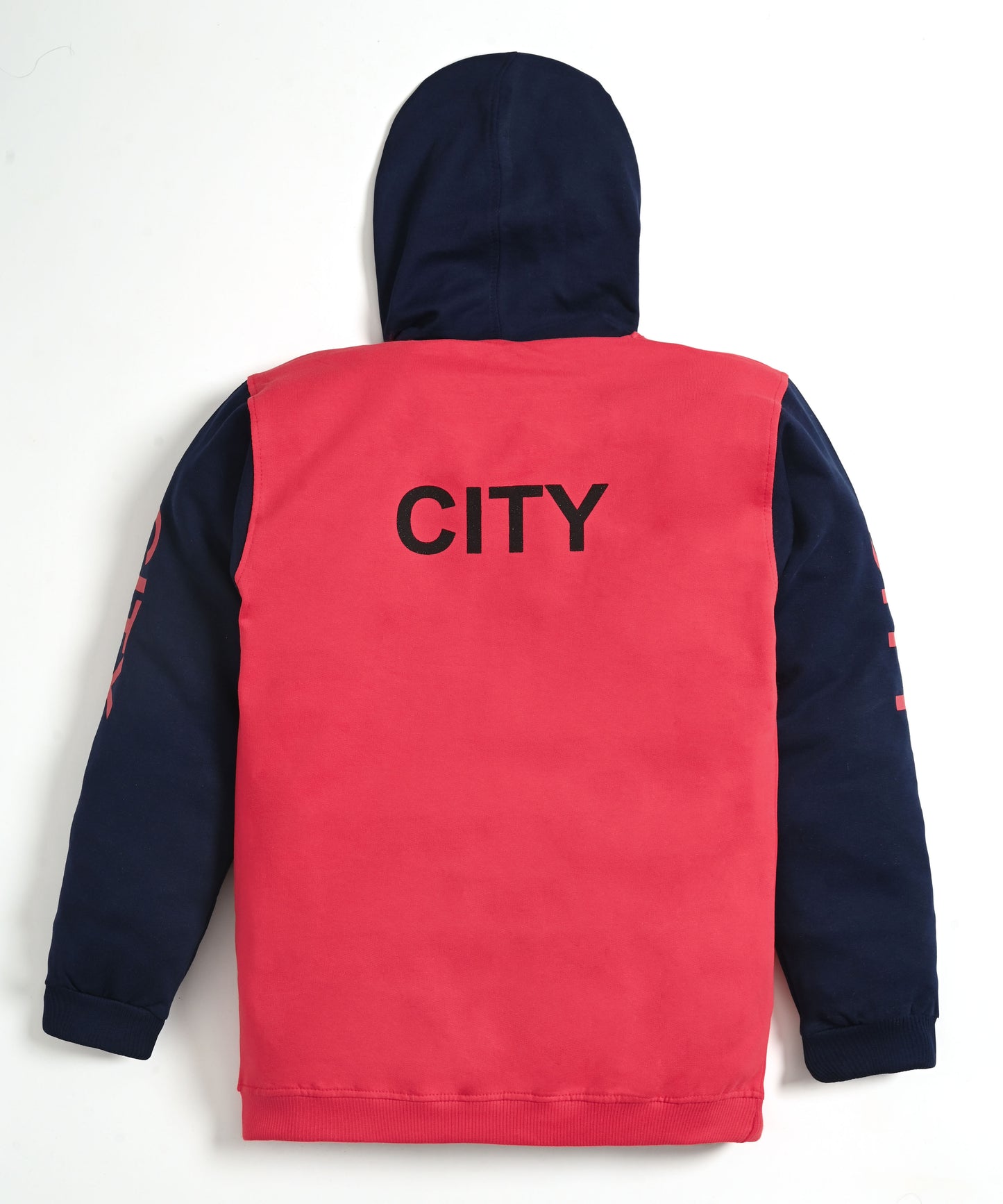 City Full Sleeves Hoodie Sweatshirt with Pocket | Red