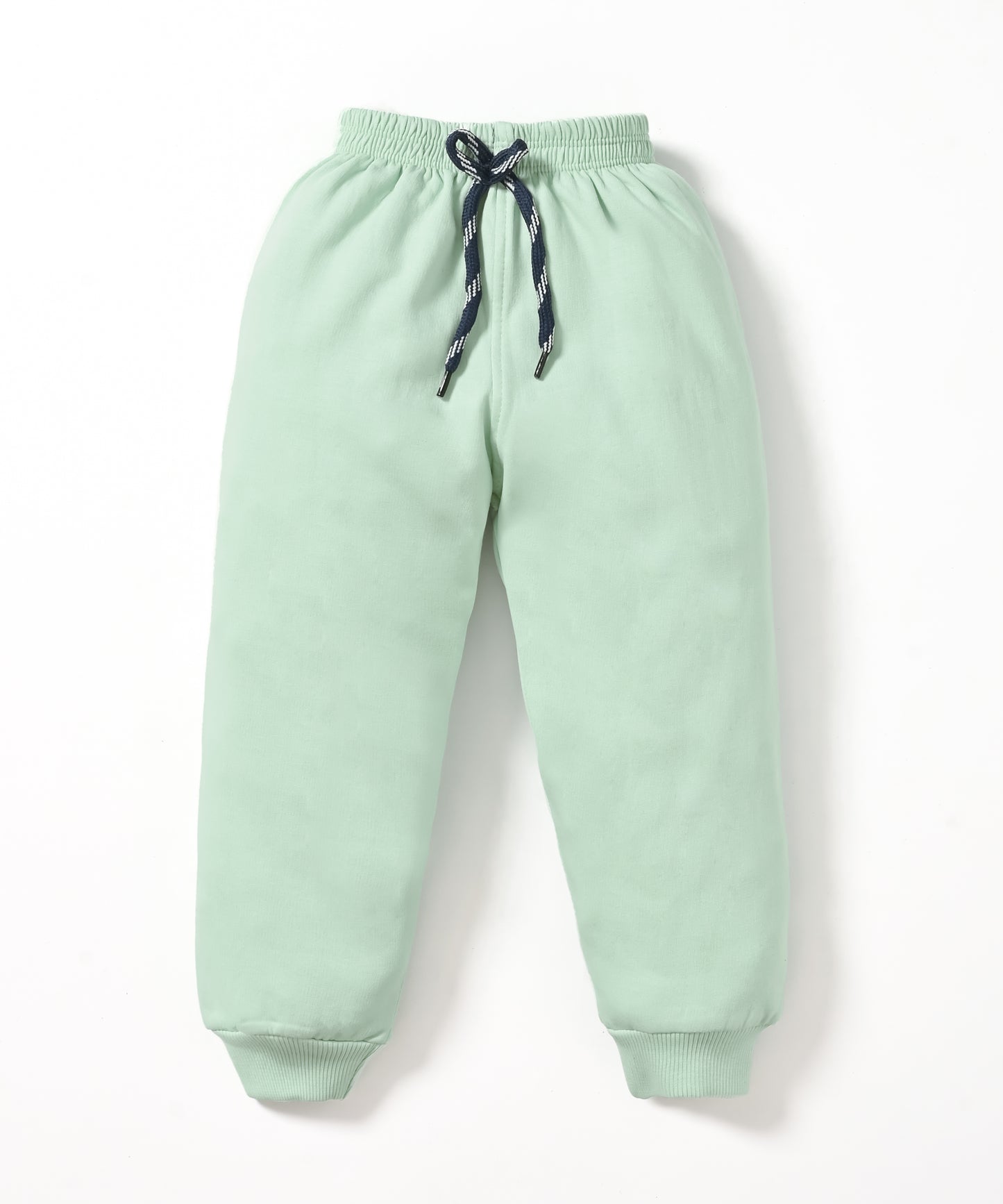 No Way Full Sleeves Fleece Hooded Sweatshirt and Joggers Set | Green