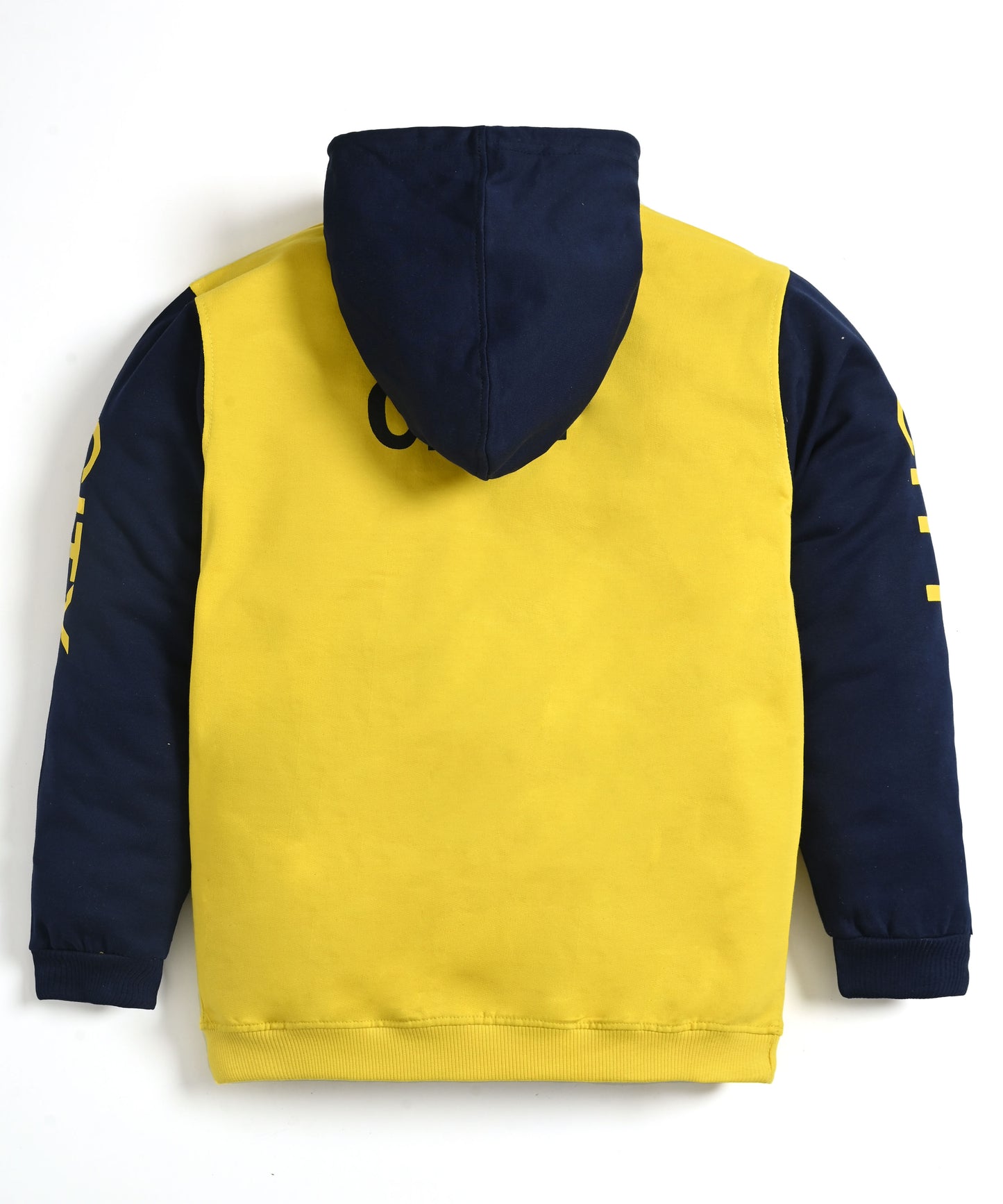 City Full Sleeves Hoodie Sweatshirt with Pocket | Yellow