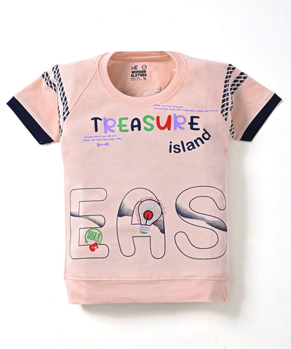 Treasure Island Raglan Half Sleeves T-Shirt & Shorts Set | Orange