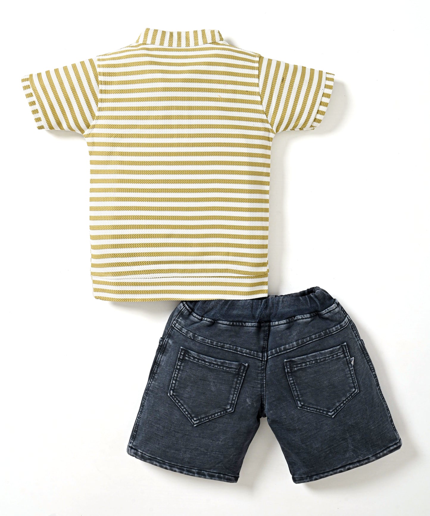 Bestie Bears Half Sleeves T-Shirt & RFD Shorts Set | Olive