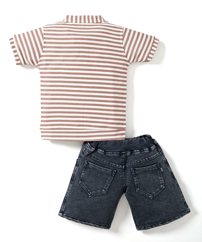 Bestie Bears Half Sleeves T-Shirt & RFD Shorts Set | Onion