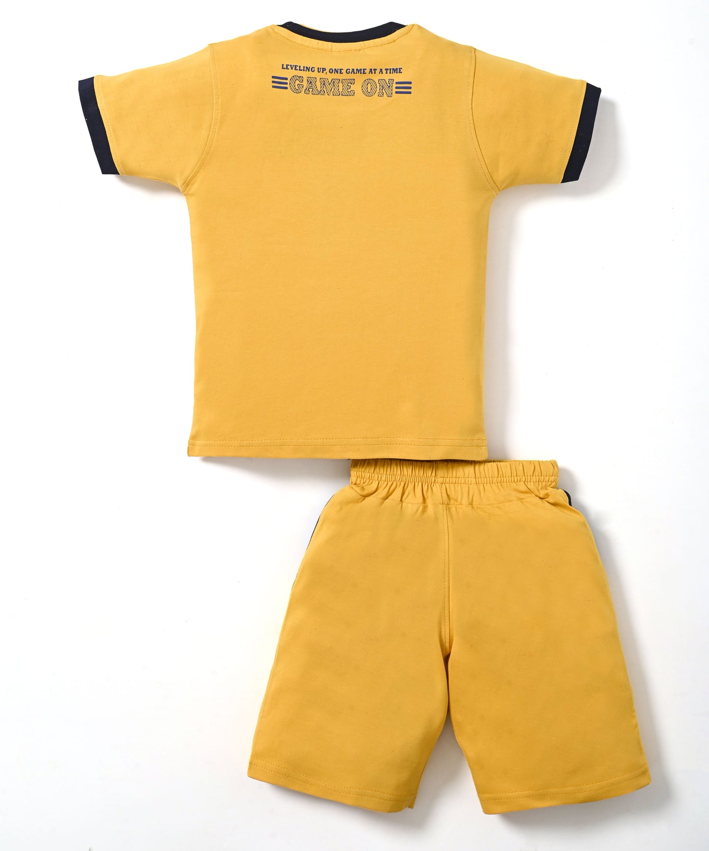 Spread Squad Half Sleeves T-Shirt & Shorts Set | Yellow