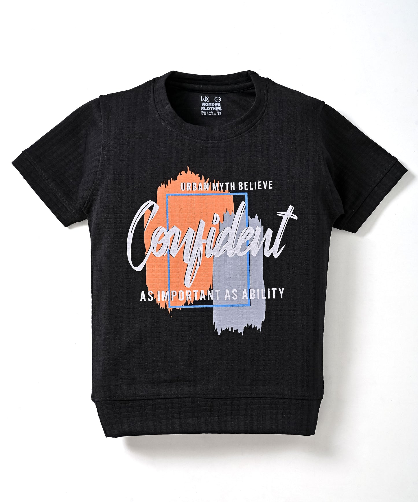 Confident Half Sleeves T-Shirt & Shorts Set | Black