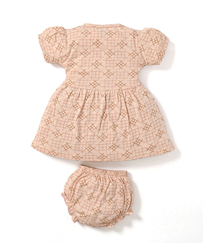 Knit Knot Half Sleeves Frock & Bloomer Pant Set