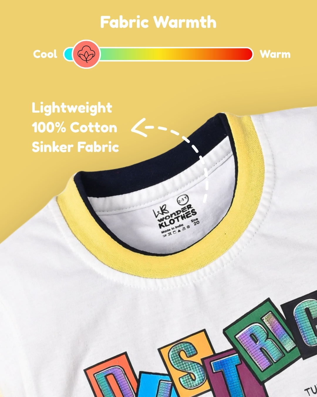 District Half Sleeves T-Shirt & Shorts Set | Yellow
