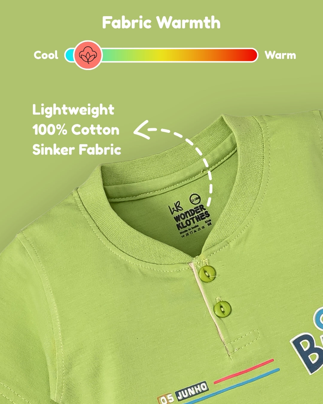 Oh Bleep Half Sleeves T-Shirt & Half Pant Set | Green