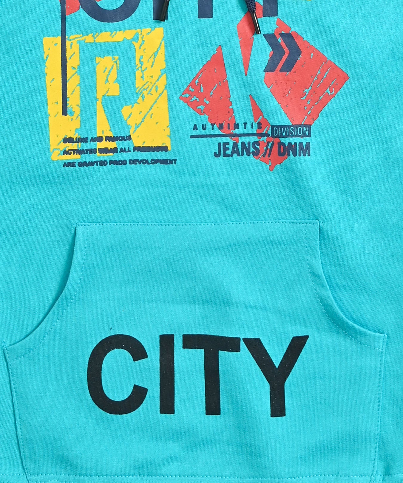 City Full Sleeves Hoodie Sweatshirt with Pocket | Blue