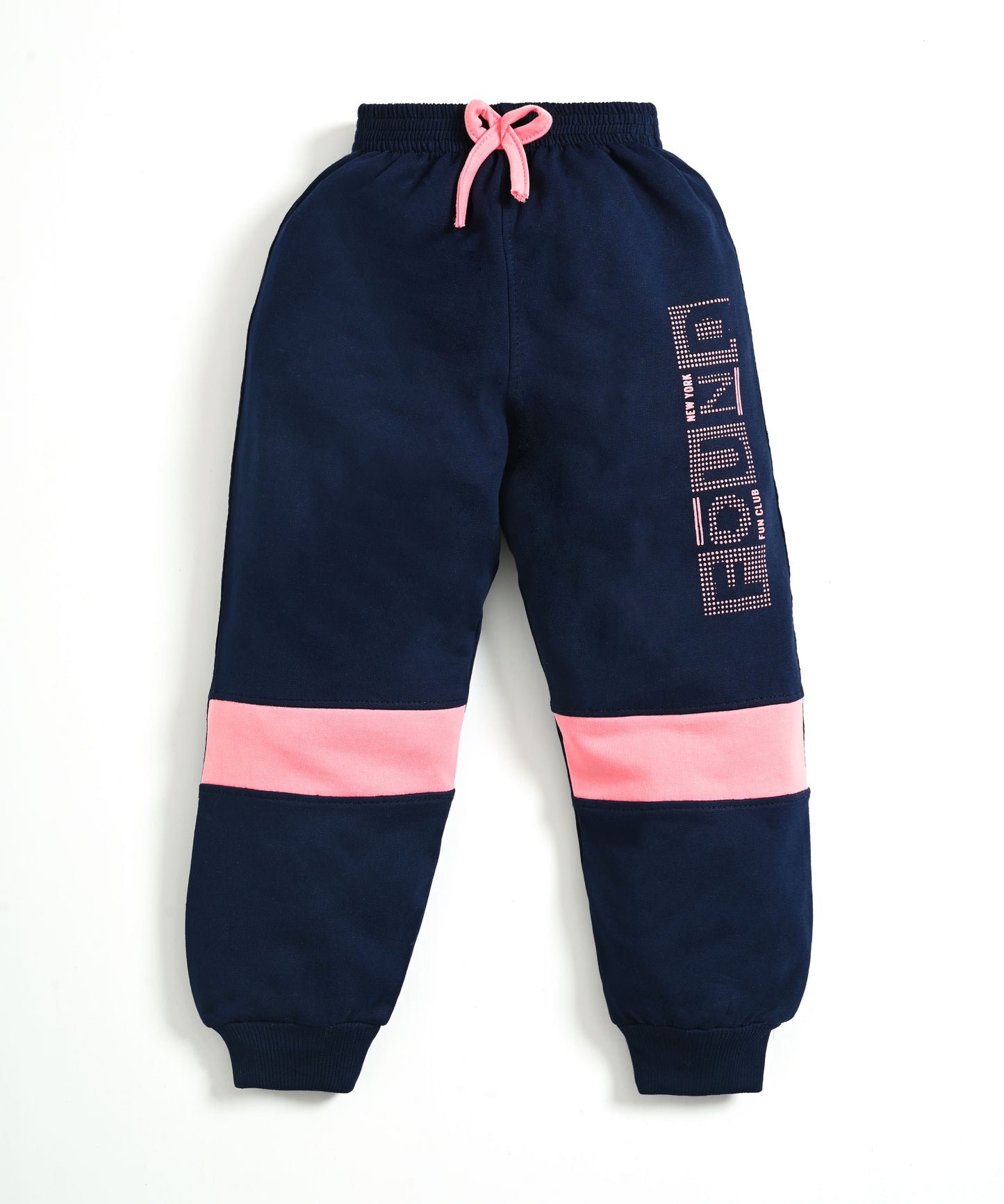 Nothing Full Sleeves Sweatshirt & Joggers Set | Pink