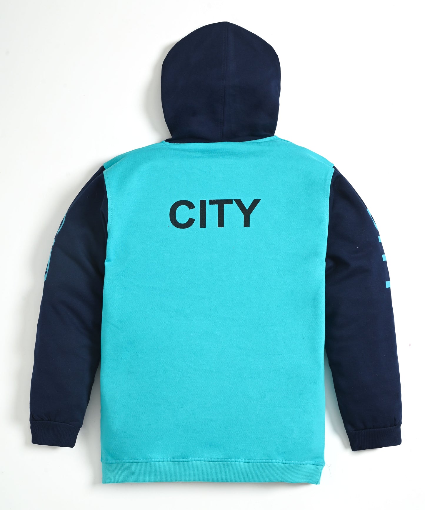 City Full Sleeves Hoodie Sweatshirt with Pocket | Blue