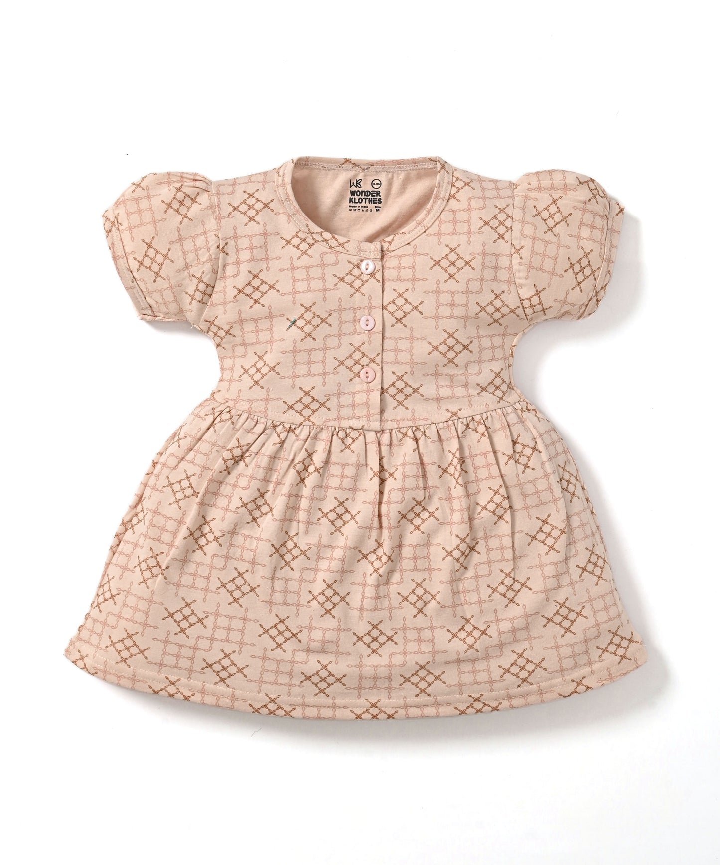 Knit Knot Half Sleeves Frock & Bloomer Pant Set