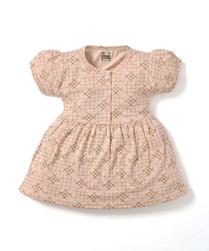 Knit Knot Half Sleeves Frock & Bloomer Pant Set