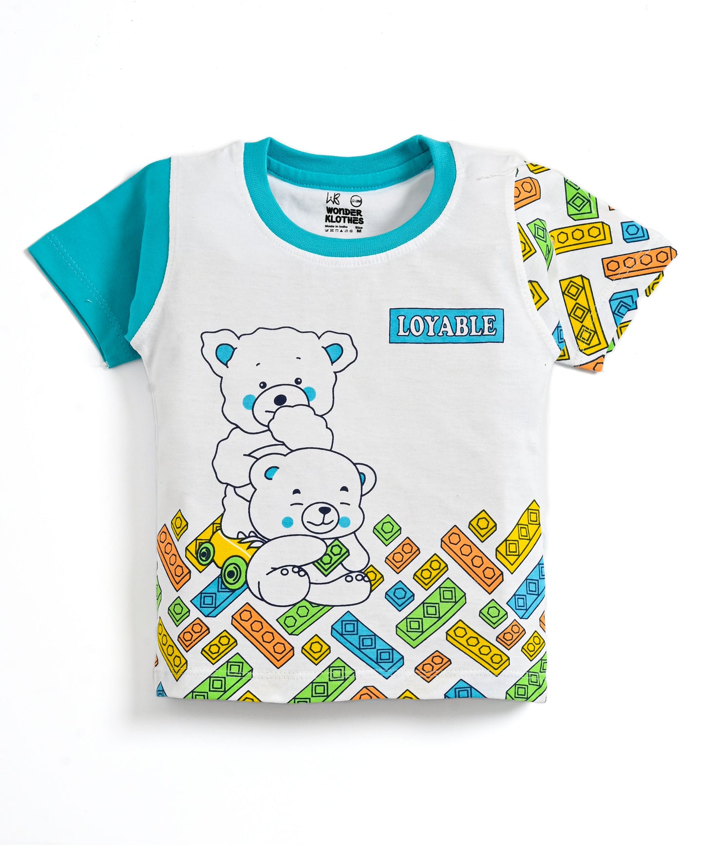 Loyable Half Sleeves T-Shirt & Half Pant Set | Blue