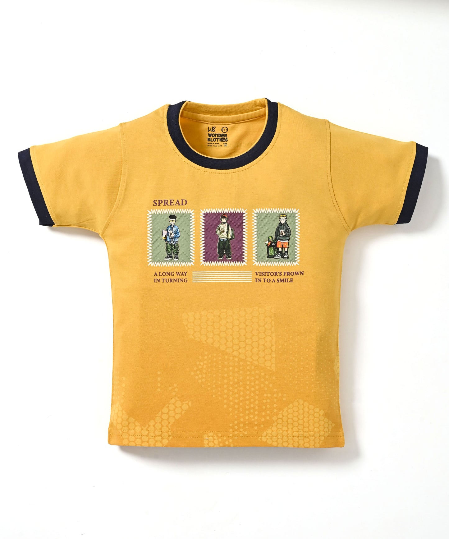 Spread Squad Half Sleeves T-Shirt & Shorts Set | Yellow