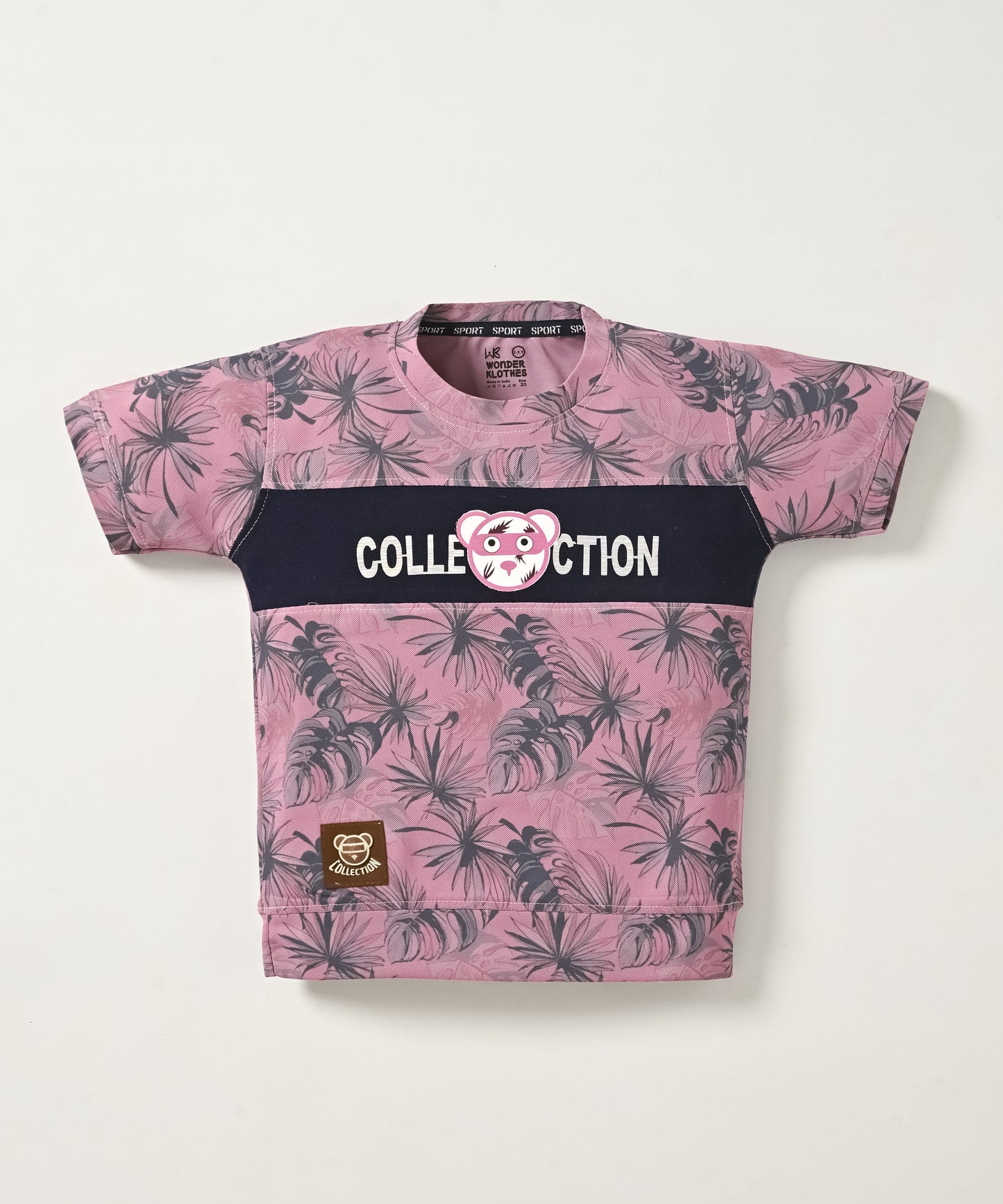 Collection Bear Half Sleeves T-Shirt & Shorts Set | Violet