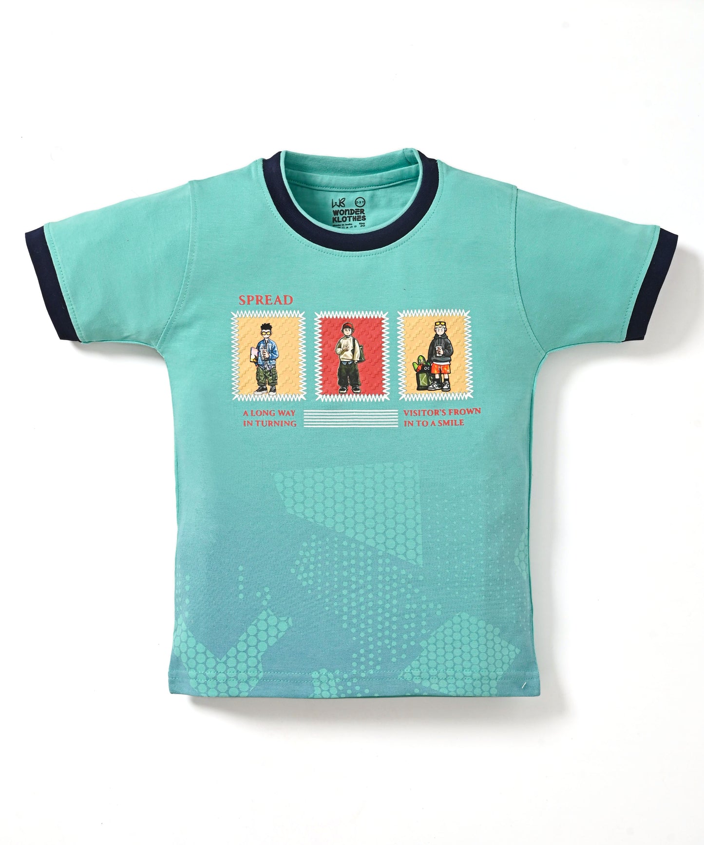 Spread Squad Half Sleeves T-Shirt & Shorts Set | Green