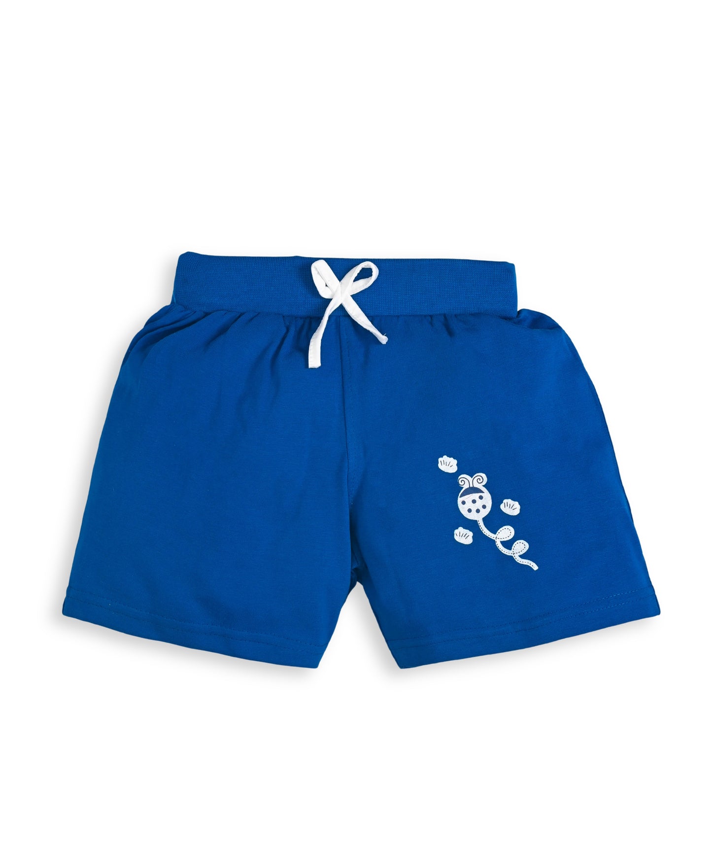 Sweet Girl Half Sleeves Top & Hot Pant Set | Blue