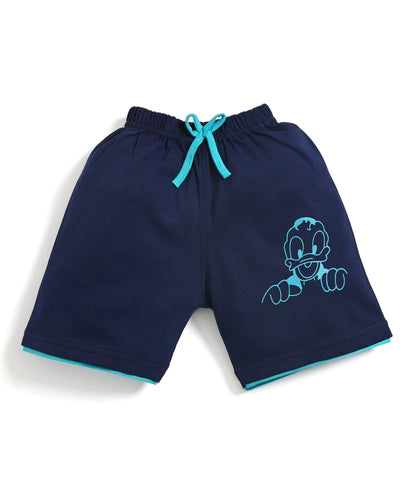 Donald Duck Half Sleeves T-Shirt & Half Pant Set | Blue
