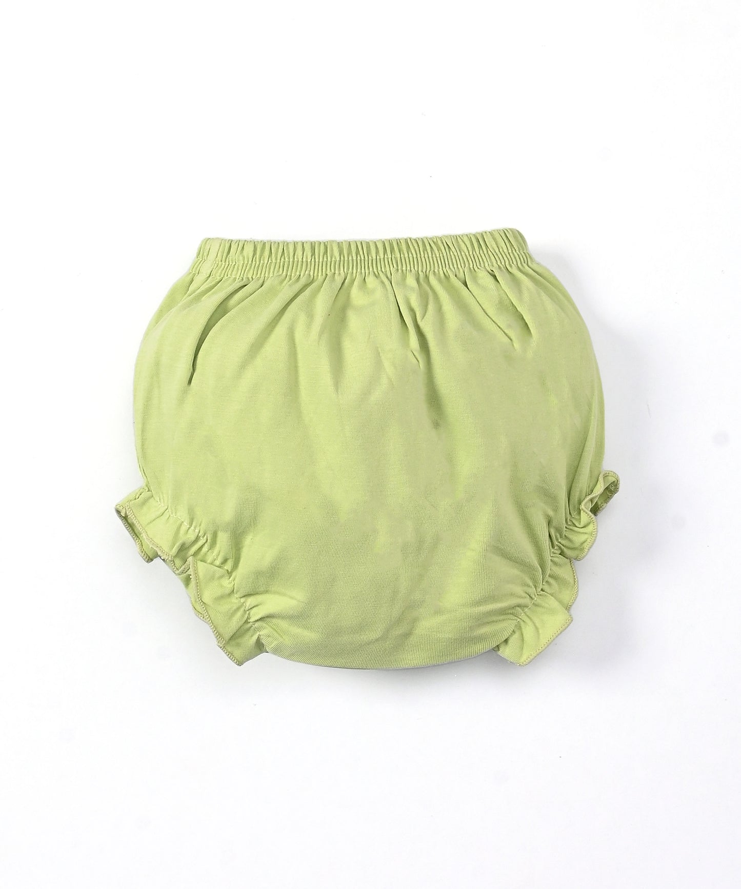 Explore Minnie Half Sleeves Frock & Bloomer Pant Set | Green