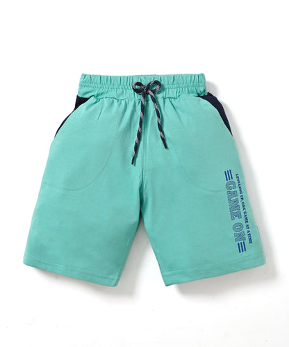 Spread Squad Half Sleeves T-Shirt & Shorts Set | Green