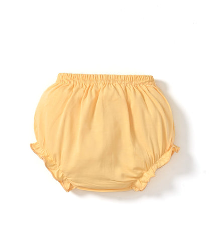 Mummy’s Cutie Half Sleeves Frock & Bloomer Pant Set | Yellow