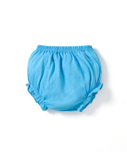 Mummy’s Cutie Half Sleeves Frock & Bloomer Pant Set | Blue