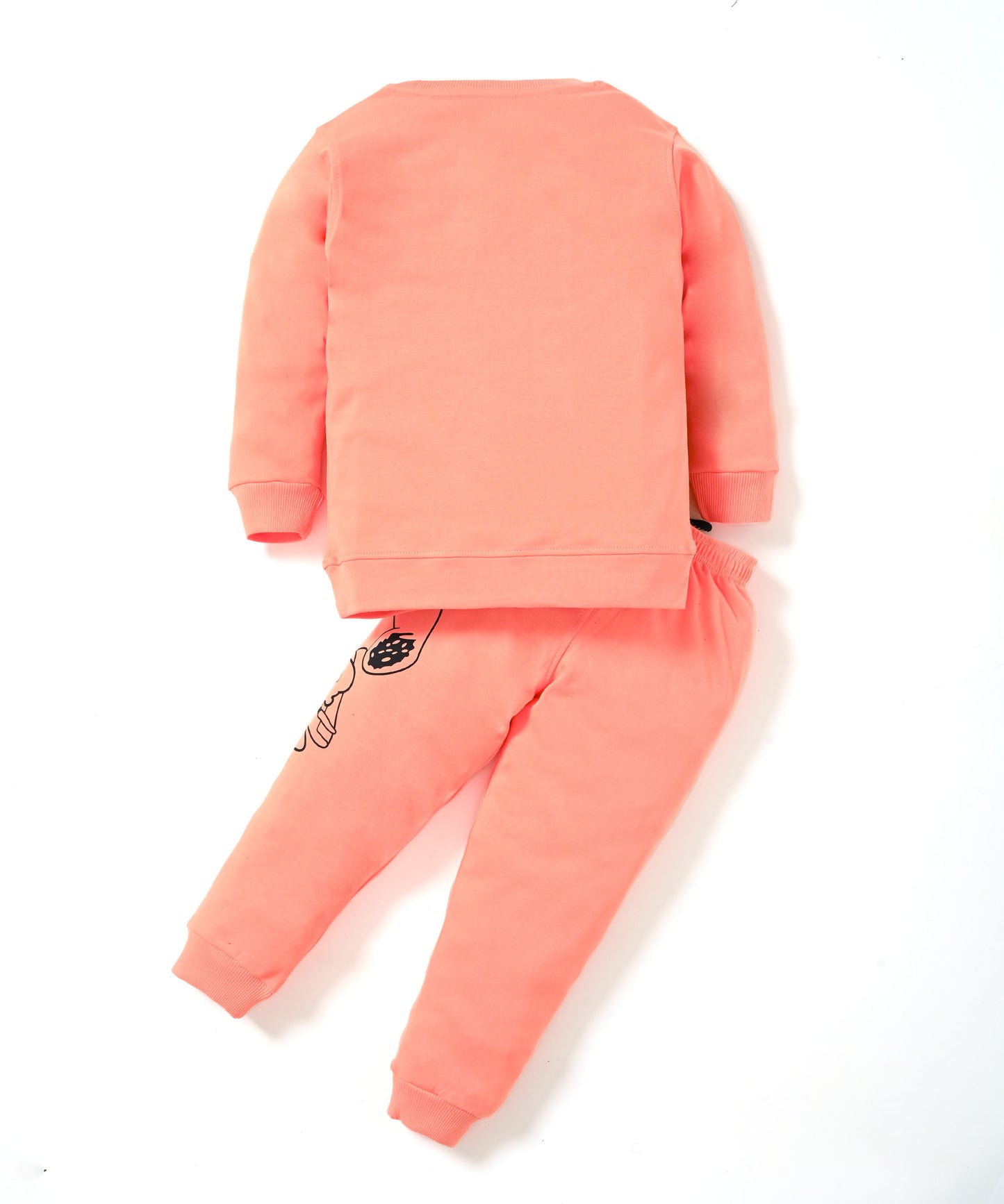 Critic Snoopy Full Sleeves Sweatshirt and Joggers Set | Orange