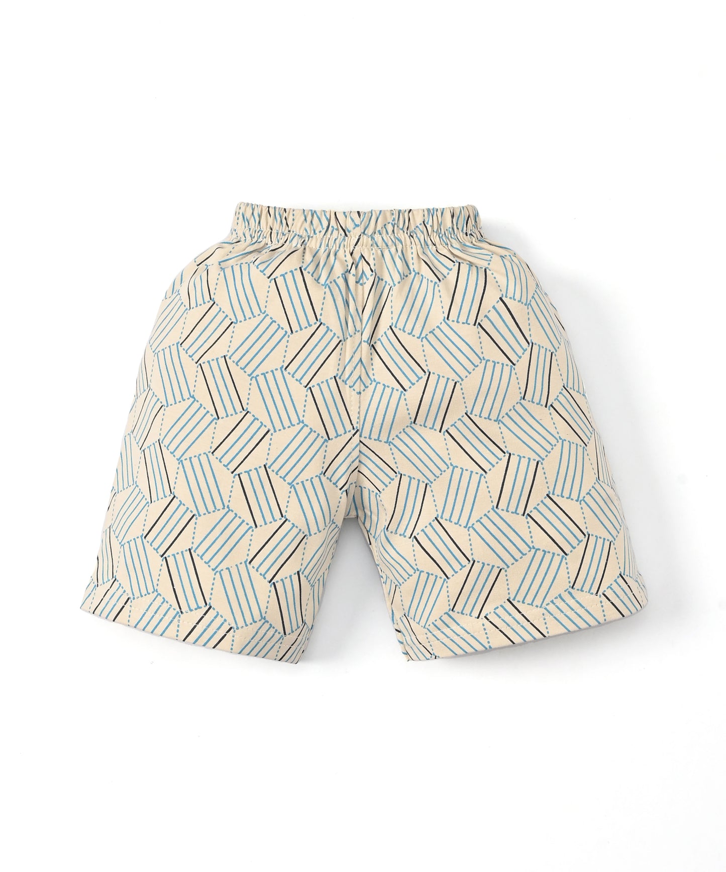 Oh Bleep Half Sleeves T-Shirt & Half Pant Set | Blue