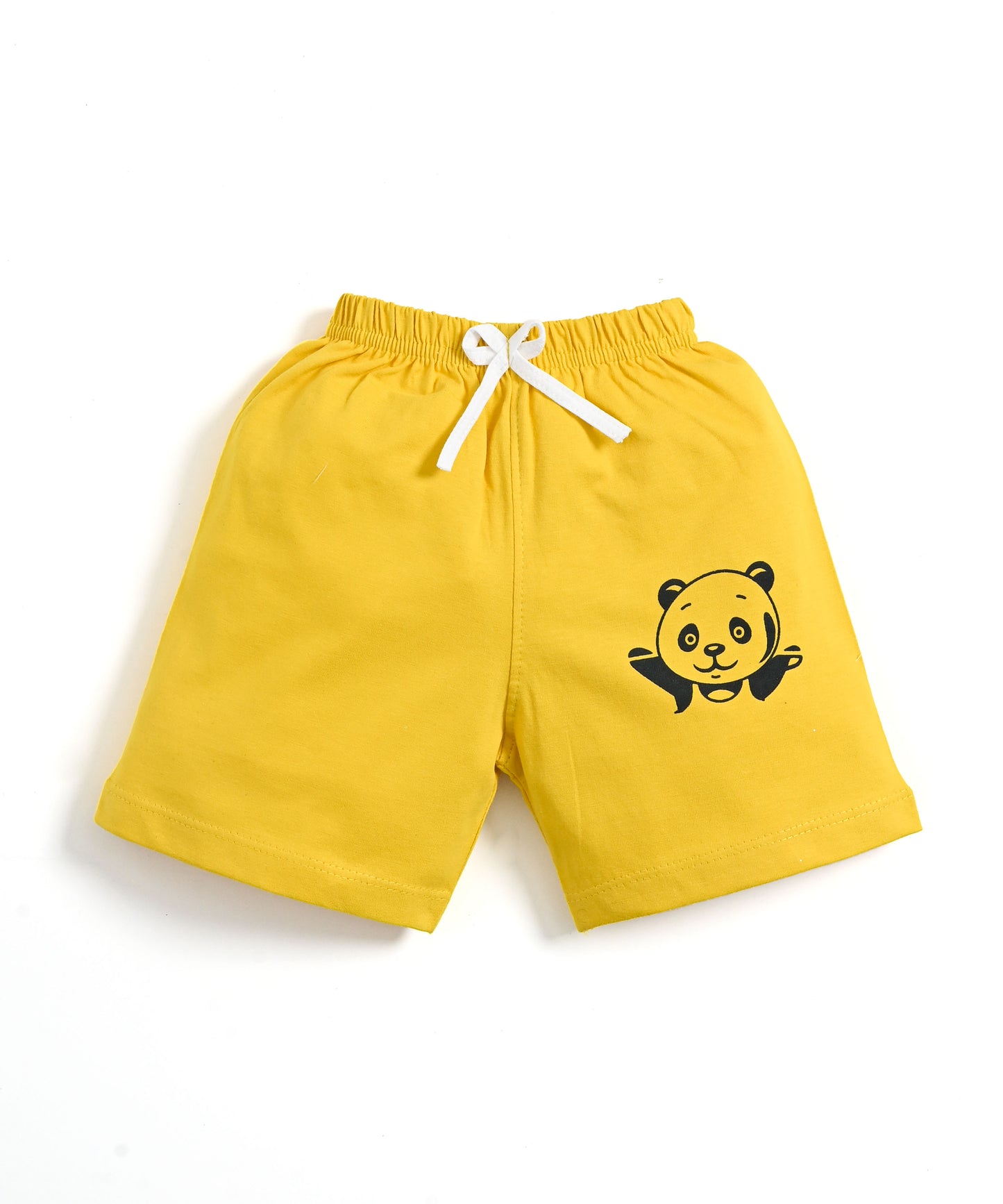 Loyable Half Sleeves T-Shirt & Half Pant Set | Yellow