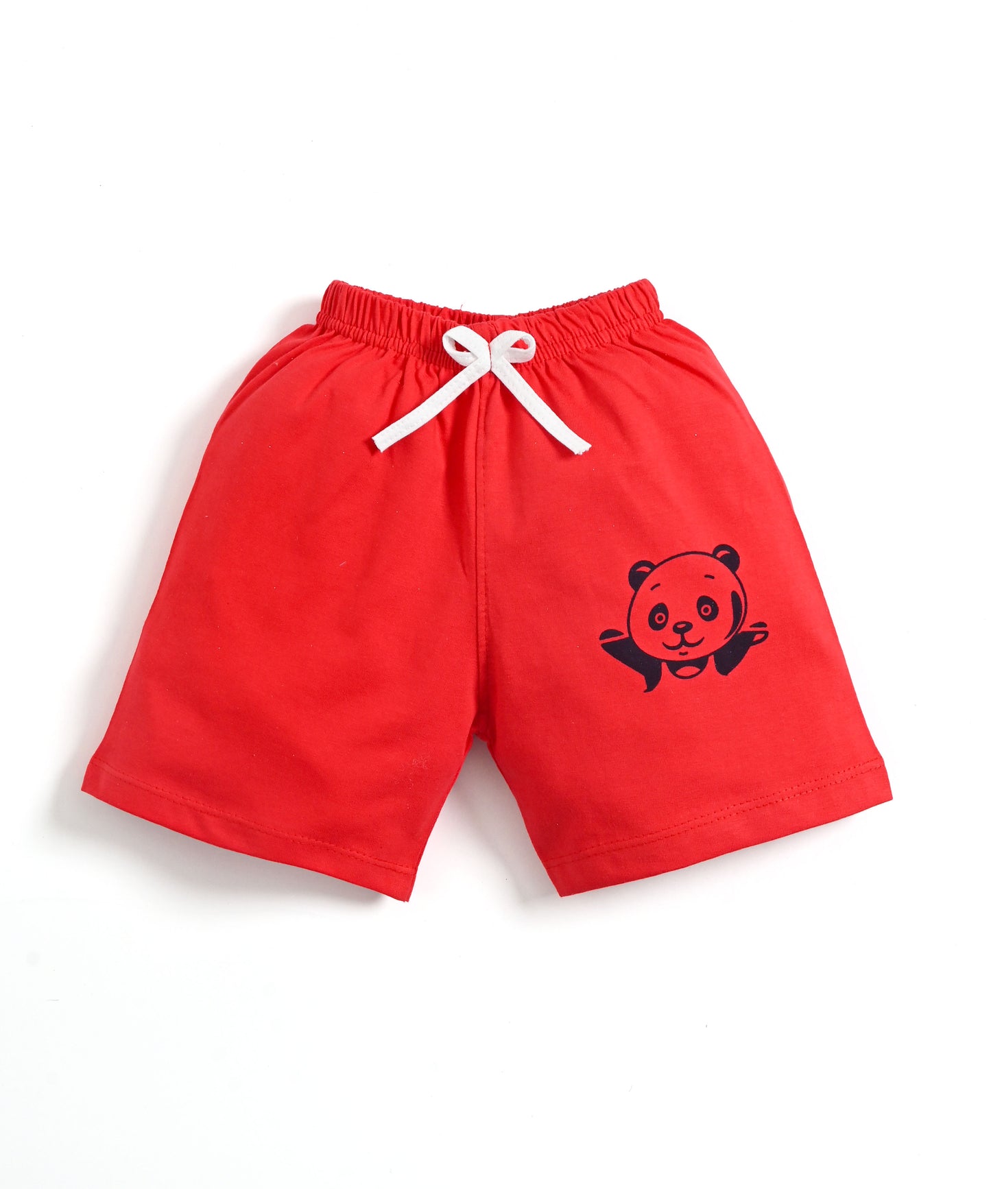 Loyable Half Sleeves T-Shirt & Half Pant Set | Red