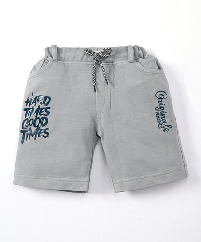Happy Teddy Premium Half Sleeves T-Shirt & RFD Shorts Set | Blue