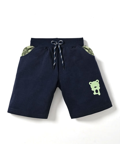 Collection Bear Half Sleeves T-Shirt & Shorts Set | Green