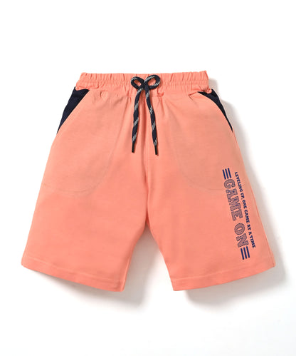 Spread Squad Half Sleeves T-Shirt & Shorts Set | Orange