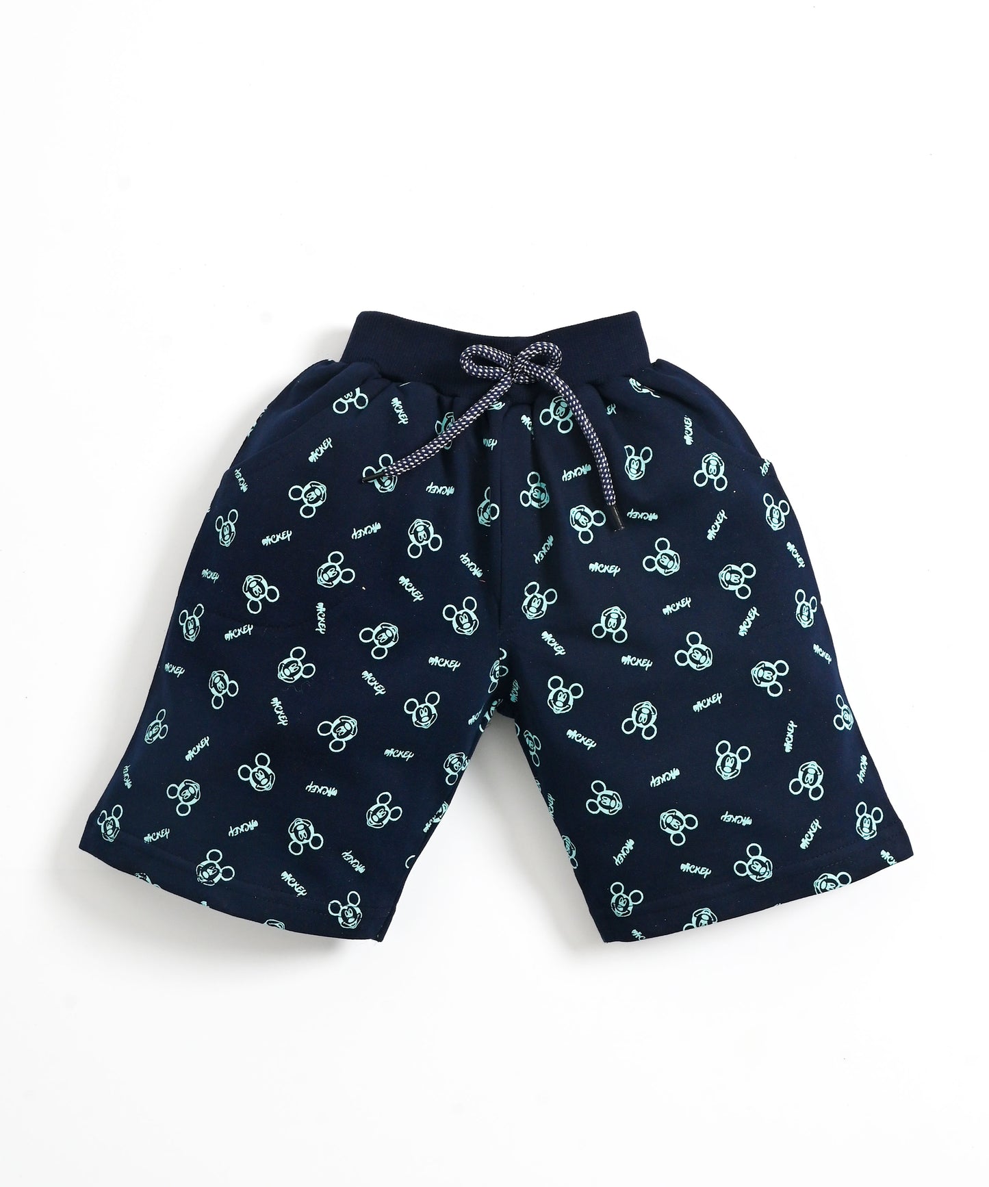 Mickey Half Sleeves T-Shirt & Shorts Set | Green