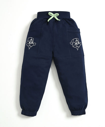 Ducky Boy Full Sleeves Sweatshirt & Joggers Set | Green