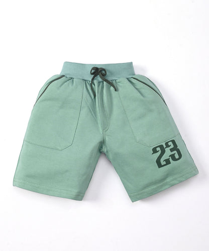 Bulls City Half Sleeves T-Shirt & Shorts Set | Green