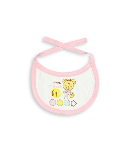 Sea Ship Half Sleeves Front Open T-Shirt & Half Pant Set with Bib | Pink