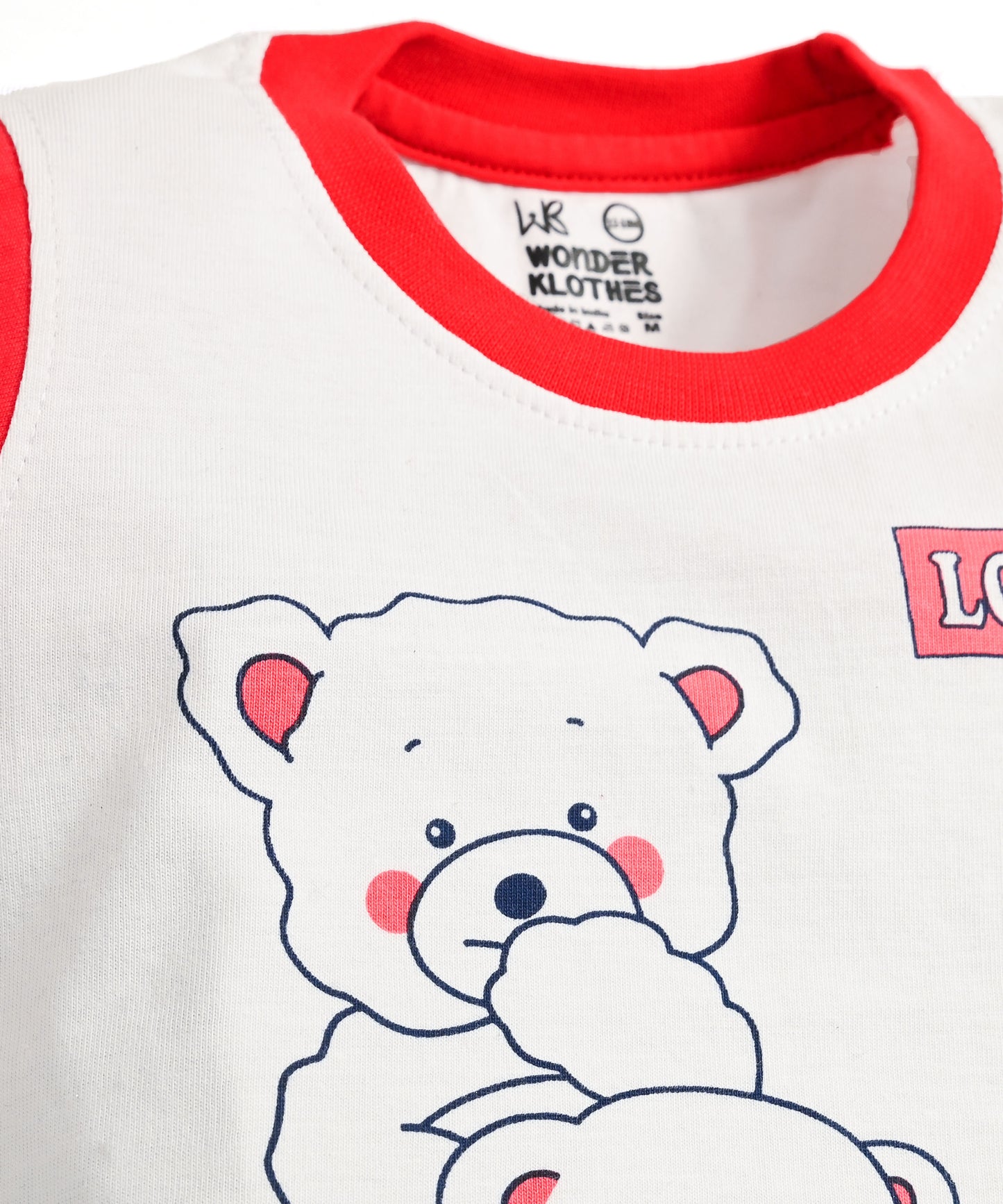 Loyable Half Sleeves T-Shirt & Half Pant Set | Red