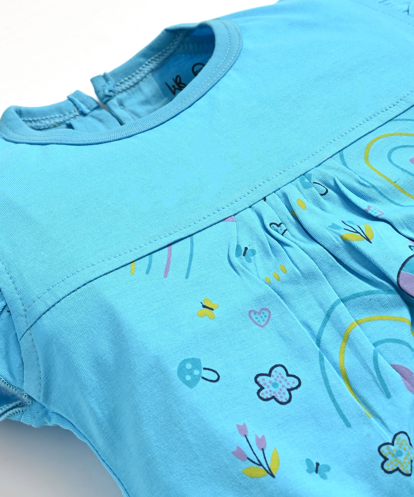 Jungle Joy Short Sleeves Frock & Bloomer Pant Set | Blue